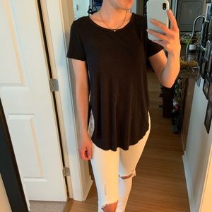 AERIE Black Tee